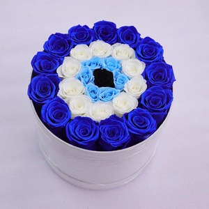 Nuovo design fiore eterno decorazione a lunga durata fiore regalo di san valentino rose stabilizzate occhi malvagi in scatola - Product Image 2