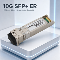 Module transceiver optique SFP+ ER 10G à portée étendue, remplacement direct Plug and Play pour mise à niveau longue portée 1G