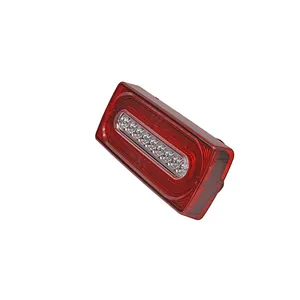 Vinstar E4 وافق أحمر واضح 9 المصابيح 12V 24v مصابيح LED مستديرة توقف بدوره أضواء خلفية LED مقطورة الذيل ضوء ل W463 G500 550 55