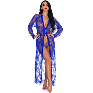 King Mcgreen Star Robe érotique Sexy Robe de nuit Lingerie Sexy Pyjamas Pancake Open Bra See Through Chest Nightgown Babydoll Lace - Product Image 3