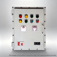 Boîte de distribution d'alimentation anti-explosion personnalisable avec voyants lumineux et interrupteurs de commande, étanche IP66
