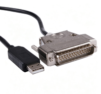 Cable Null Modem USB a DB-25 Macho de 1.8m con Chipset FTDI RS232, Control de Flujo de Software CNC-SW-25M