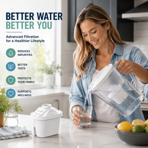 Cartucho de Filtro de Agua de Repuesto Universal para Jarra Purificadora de Agua Potable Doméstica, Filtro Purificador de Carbón Activado - Product Image 1