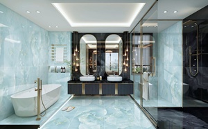 Carreaux de sol et de mur en porcelaine de luxe, solides, antidérapants, 600*1200*10 - Product Image 3