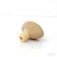 Bouchon en bois personnalisé unique pour bouteille d'huile d'olive de 19,5 mm, verseur en bois en forme d'huile d'olive, bouchon en liège