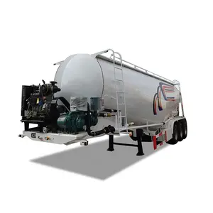 30m3 40m3 50m3 60m3 bulk cement tank semi trailer bulk powder tanker transport truck trailer Silo Tanker