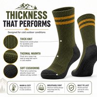 Chaussettes de randonnée écologiques personnalisées en laine mérinos pour jeunes et hommes, chaussettes thermiques pour le trekking et le camping