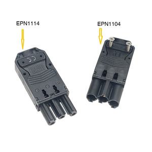 Ensemble de fiches mâle-femelle EPN1114 3P |   20A 250V IP20 Étanche pour luminaires LED et éclairage extérieur (gamme de fils de 0,5 à 2,5 mm²) - Product Image 3