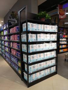 Siêu thị hàng tạp hóa kệ trưng bày nhiệm vụ ánh sáng hai mặt Gondola kệ với vật liệu kim loại cho trung tâm hiển thị - Product Image 5