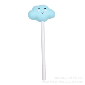 Stylo en forme de nuage mignon en mousse PU, idéal pour les activités promotionnelles et les cadeaux - Product Image 1