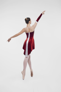 Jupe en velours spandex moderne Costumes de danse de ballet pour adultes Robe en velours spandex jazz pour adultes - Product Image 3