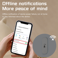 Sensor Inteligente de Temperatura y Humedad WiFi Tuya, con Batería, Monitoreo por Aplicación, Compatible con Control por Voz de Alexa y Google Home
