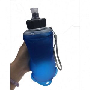 FREE SAMPLE TPU OEM/ODM Portable Collapsible Leakproof Foldable Squeeze <b>Sport</b> Gym Running <b>Bottles</b> Soft Flask Water <b>Bottle</b> - Product Image 5