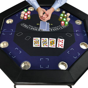 <span class=keywords><strong>Table</strong></span> <span class=keywords><strong>de</strong></span> <span class=keywords><strong>poker</strong></span> pliante portable en gros pour 8 <span class=keywords><strong>personnes</strong></span> Conception en bois multi-jeux populaire pour le divertissement - Product Image 5