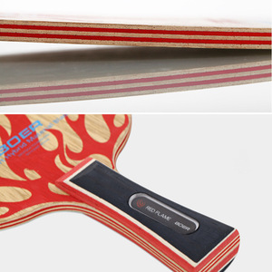 Racchetta da <span class=keywords><strong>Ping</strong></span> <span class=keywords><strong>Pong</strong></span> YoungJoy BOER RED FLAME di Qualità <span class=keywords><strong>Professionale</strong></span>, 7 Strati in Legno Puro, per Attacco e Difesa - Product Image 5