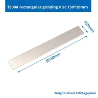 Disque abrasif diamanté TGS, meule rectangulaire de 6 mm de diamètre, haute qualité pour gravure et polissage du verre, épaisseur 3,0 mm, 100 unités # -1200 #   OEM