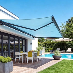 <span class=keywords><strong>Toldo</strong></span> Retráctil Motorizado con Control Remoto, de Tela Impermeable, para Terraza o Balcón de Villas de Alta Gama - Product Image 2