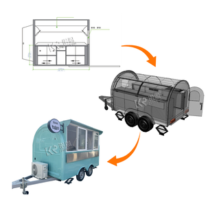 Remorque de restauration OEM 2025 pour chariot alimentaire, camion de restauration, chariot à hot-dogs - Product Image 4