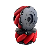 Roue Mecanum OEM de 10 pouces, rouleau en PU de 260 mm de diamètre extérieur, couleur personnalisée disponible