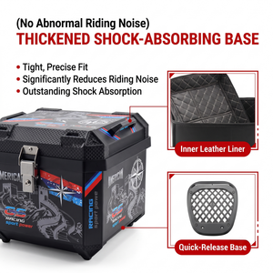 Borsa Laterale Compatta per <span class=keywords><strong>Moto</strong></span> da 20L in Plastica PP, Bauletto a Sgancio Rapido, Borsa Portaoggetti Leggera per Scooter Urbano, Ideale per Pendolari Quotidiani - Product Image 2