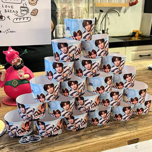 Manicotto di carta Hot <span class=keywords><strong>Kpop</strong></span> personalizzato per eventi Fan compleanno Café impacchi personalizzati per maniche da caffè con fata musicale - Product Image 4