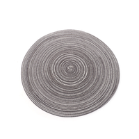 Fabrik-Großhandel Einteilige Polyester-Baumwoll Wiederverwendbare Moderne Tischunterlage 30cm Durchmesser Wärmeisolierende Matte zum Schutz von Gemüseplatten