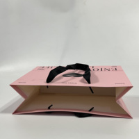 Sacs cadeaux de luxe biodégradables en carton kraft avec pelliculage brillant pour anniversaire, Noël, personnalisables, avec poignée en corde de coton