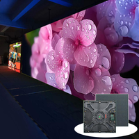 p3.91 Layar LED Display Video Booth Dinding Dalam Ruangan Panel 500*1000mm Sewa Full Color untuk Iklan Panggung HD Berkualitas Tinggi