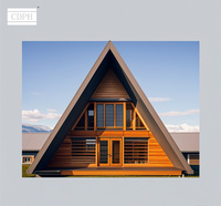 Villa préfabriquée moderne en acier léger, maisons modulaires préfabriquées imperméables et maisons à ossature bois, villa en conteneur en bois