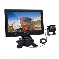 Sistema de Monitoreo para Camiones, Autobuses y Vehículos Cuádruples Firecore HX-117 con Pantalla LCD a Color de 7 Pulgadas, Grabación de Video de 2 Canales, USB, RGB y 2 Cámaras HD