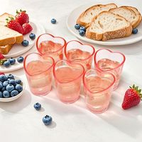 Ensemble de verres à shot gravés au laser en forme de cœur personnalisés pour les cadeaux de mariage, les cadeaux promotionnels d'entreprise, les cadeaux en gros