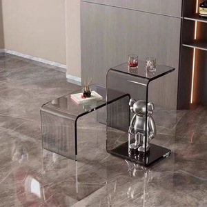 Mesa Auxiliar Acrílica LN, Mesa de Centro Moderna y Decorativa para Sala de Estar o Dormitorio, Mesa Esquinera - Product Image 3