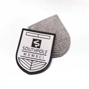 Roupa personalizada gravado logotipo couro etiqueta patch para bolsas
