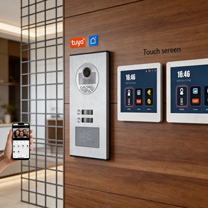 กริ่งประตู IP แบบ HD สองปุ่ม พร้อมระบบมองเห็นในที่มืดด้วยอินฟราเรด และระบบสำรองไฟ สำหรับการรักษาความปลอดภัยอาคารตลอด 24 ชั่วโมงทุกวัน - Product Image 1