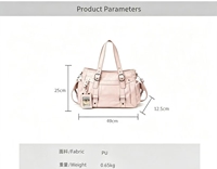 Sac fourre-tout coréen de style moto pour femme, couleur unie, fermeture éclair, noir, tendance, chic et décontracté, grande capacité, pour trajets quotidiens