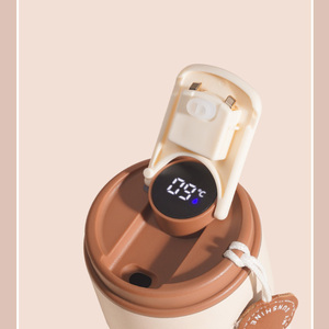 Bình giữ nhiệt cà phê bằng thép không gỉ 316, hiển thị nhiệt độ, bình chân không hai lớp cách nhiệt - Product Image 3