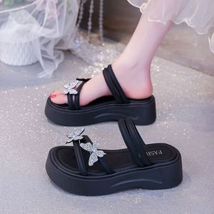 Nouvelles Chaussures à Plateforme à Talons Hauts pour Femme, Légères et Pailletées avec Nœud, Idéales pour l'Extérieur en Printemps, Été et Automne - Product Image 5