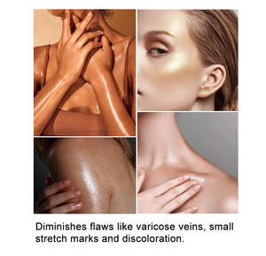 น้ำมันบรอนเซอร์เนื้อบางเบาแบบเต็มขวดสำหรับแบรนด์ส่วนตัว น้ำมันบำรุงผิวกายผสมกลิตเตอร์ ไฮไลท์เตอร์น้ำมันบำรุงผิวกายแบบมีประกาย น้ำมันบำรุงผิวกายผสมกลิตเตอร์แบบกำหนดเอง - Product Image 4