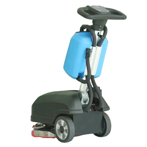 Walk Behind 2 Brushes Small Mini <b>Floor</b> Scrubber <b>Mop</b> <b>Floor</b> Cleaning Machine - Product Image 2