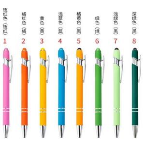 Stylo bille en métal personnalisé avec logo, stylo tactile promotionnel, cadeau OEM - Product Image 3