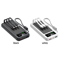 10000mAh Hochleistungs-Li-Polymer 2-in-1 Solar Tragbare Powerstation Schnellladegerät 22,5W LED-Anzeige Typ-C Ein-/Ausgang 4