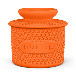 Hot Sale European Design Ceramic Silicone Butter Dish with Lid Eco-Friendly Home <b>Kitchen</b> <b>Accessory</b> Includes Butter Knife - Product Image 1