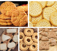 Nouvelle machine à fabriquer des biscuits en noix, petite, robuste, moteur électrique, grande capacité, rotative, machine professionnelle à estamper les biscuits