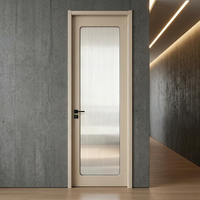 Porte composite moderne en bois massif et polymère, résistante aux déformations, insonorisée, avec cadre réglable, taille personnalisable, pour chambre et hôtel