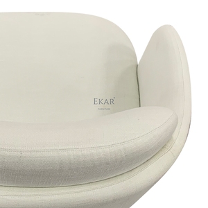 Fauteuil pivotant <span class=keywords><strong>BLOOM</strong></span> |   Fauteuil d'appoint rond en bouclette avec base dorée |   EKAR FURNITURE - Product Image 6