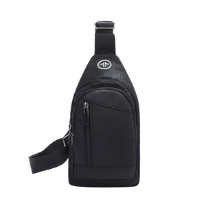 Wholesale Custom logo Waterproof Single <b>Shoulder</b> <b>Bag</b> Nylon Utility Bottle Holder Portable Crossbody Chest <b>Bag</b> for <b>Men</b> - Product Image 3