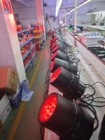 7x40w abeille oeil par can RGBW 4 en 1 zoom par lumière IP65 lumière statique