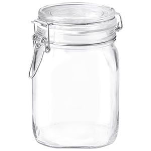 Venta al por Mayor de Frascos de Vidrio de 500 ml con Tapa de Vidrio y Clip para Almacenamiento de Alimentos - Product Image 1