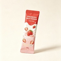 Multifruit fruitsappoeder, individueel verpakt in hitteverzegelde, waterdichte folie zakjes, achteraf verzegeld.