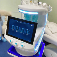 Appareil d'exfoliation microcristalline pour le visage, technologie intelligente de glace bleue pour le nettoyage de la peau et le traitement de l'acné